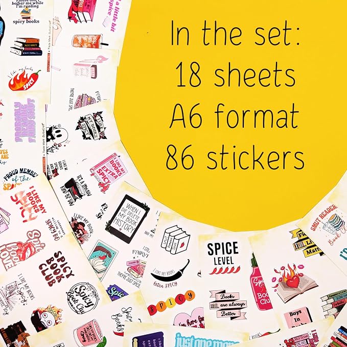 BulbaCraft Spicy Book Stickers, SMU tty Book Stickers - Image 2