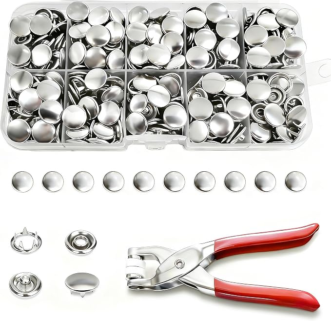 200 Sets Metal Snap Buttons by Unknown
