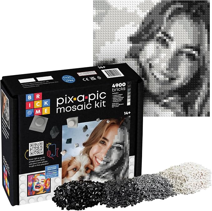 BRICK ME Pix-a-Pic Mosaic Kit, 4900 Bricks | DIY Pixel Photo Mosaic - Image 3