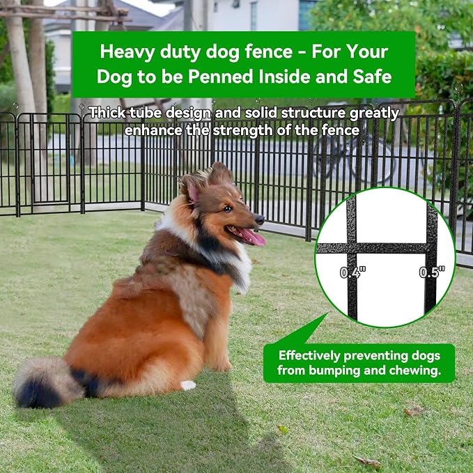 Heavy Duty Dog Playpen: 12 Steel Panels 40" Height, Square Steel Pipe - Image 4