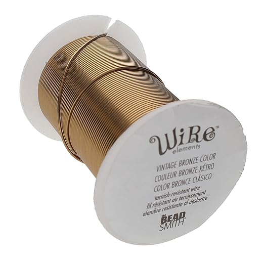 The Beadsmith Wire Elements 16-Gauge Lacquered Tarnish-Resistant Copper Wire by TheBeadsmith