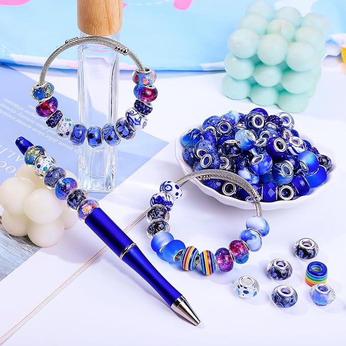 European Large Hole Spacer Charm Beads - Image 2