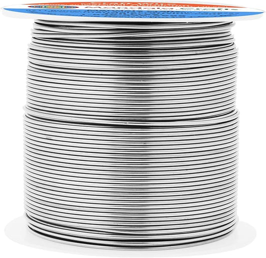 Mandala Crafts 20 Gauge Anodized Aluminum Craft Wire for Jewelry Making - 100 FT Colored Flexible Gray Wire - Bendable for Bonsai Armature Crafting Sculpting