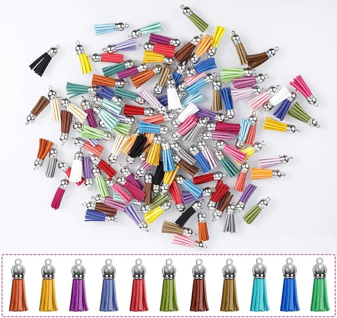 Paxcoo 120pcs Acrylic Keychain Blanks & Rings Bulk - Image 4