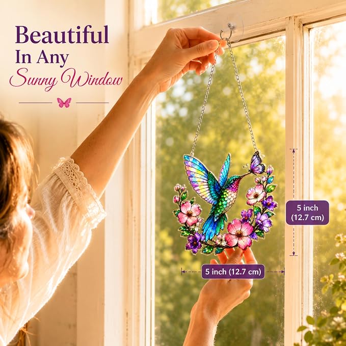 Hummingbird Acrylic Suncatcher - Image 4