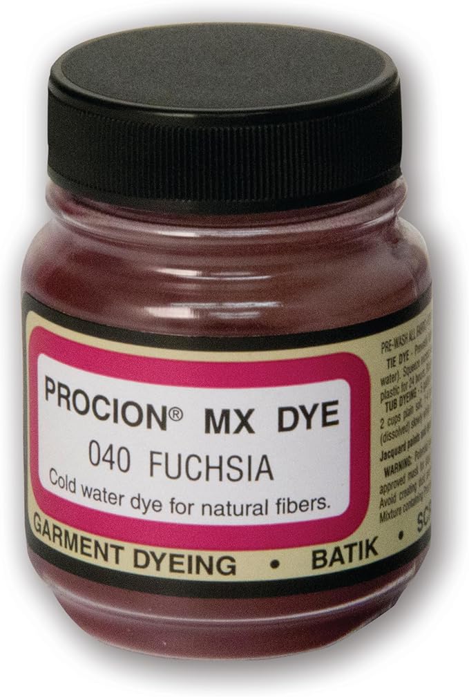 Jacquard Procion MX Tie Dye Powder Fuchsia, 2/3 Ounce Jar by Jacquard