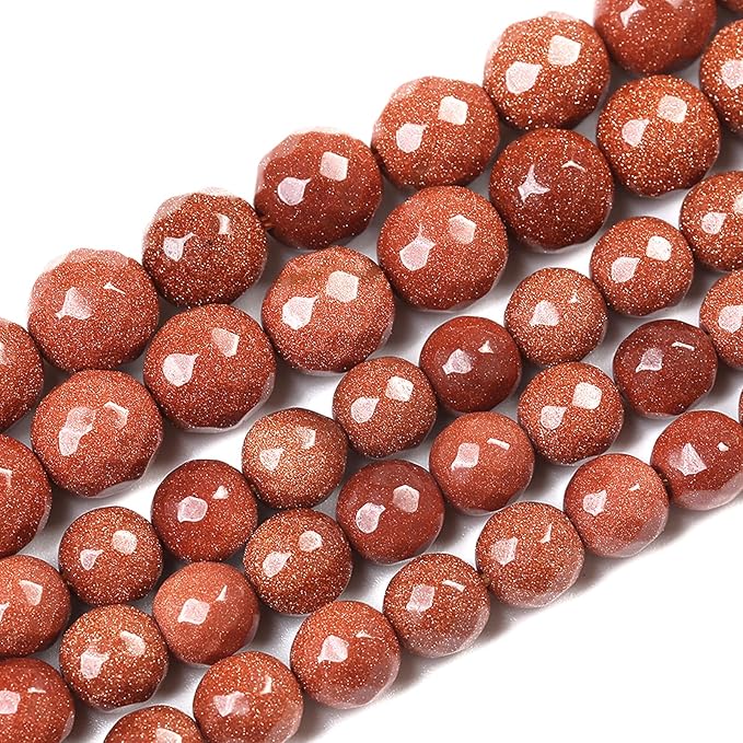 32pcs 12mm Natural Gold Sandstone Beads Faceted Stone Energy Healing Beads for Jewelry MakingDIY Bracelet Necklace Accessories 15" (12mm, Faceted Gold Sandstone)