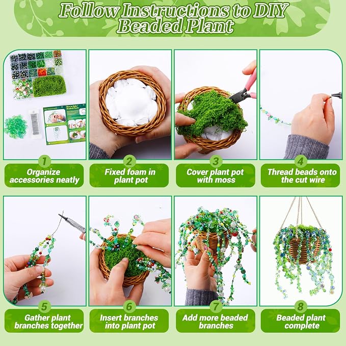 2102 Pcs Green Glass Beads for Bracelets - Image 3