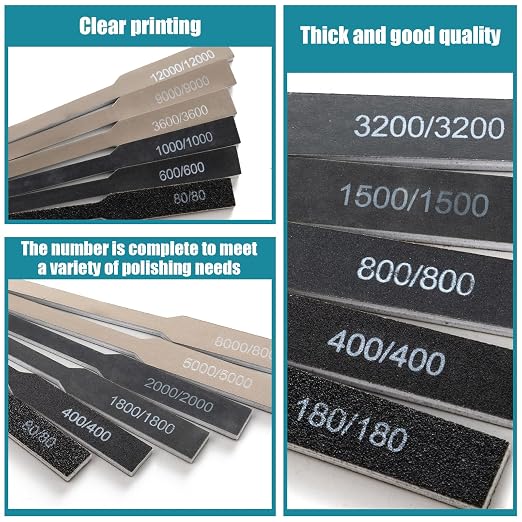 Honoson 20 Pcs Sanding Sticks for Plastic Models 3D Print Polishing Sticks - Image 4