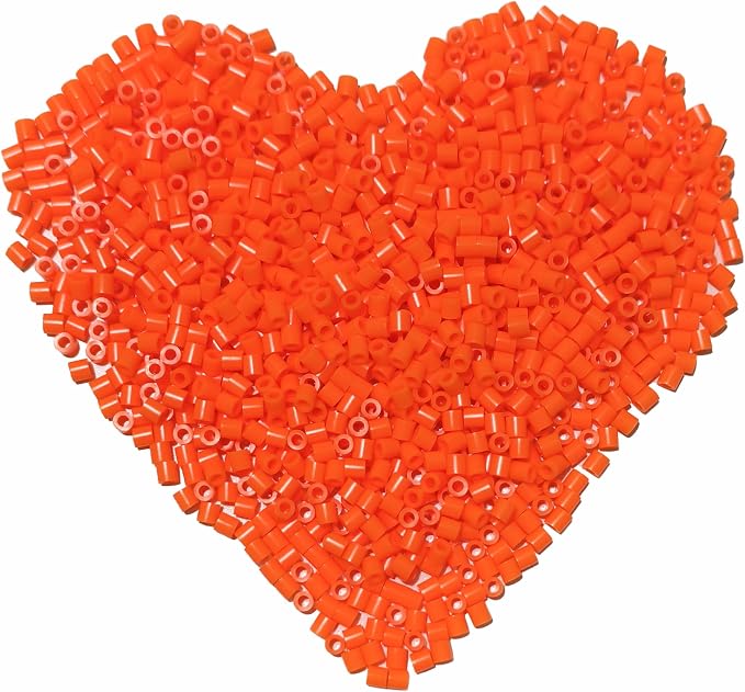 3000Pcs Beads Fuse Beads - 5mm Orange Melting Beads by Yowamho