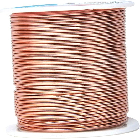 Mandala Crafts 18 Gauge Anodized Aluminum Craft Wire for Jewelry Making - 450 FT Colored Flexible Rose Gold Combo Wire - Bendable for Bonsai Armature Crafting Sculpting