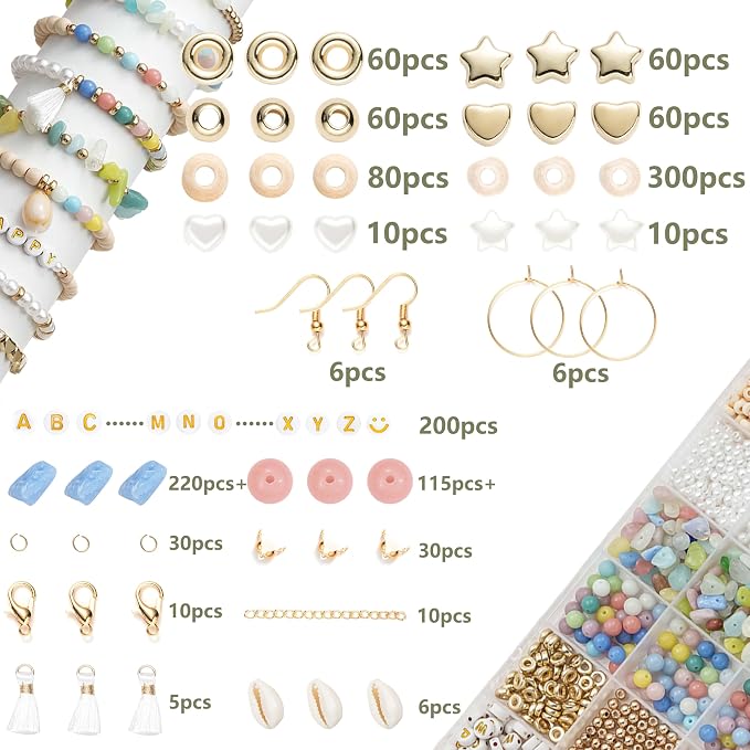 Xylise DIY Jewelry Making Kit, 1000+ Beads - Image 2