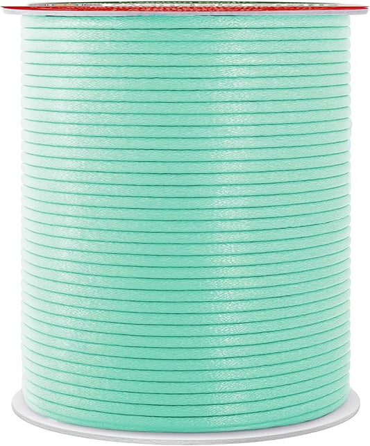 Mandala Crafts 2mm 109 Yards Aqua Cotton Waxed Cord for Jewelry Making Bracelet Cord Waxed String - Beading String Thread Jewelry Cords for Necklaces String