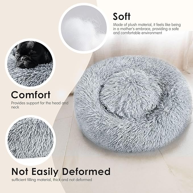 Extra Large Dog Beds, 36 Inch Human Dog Anxiety Relief Comfort Bed, - Image 4