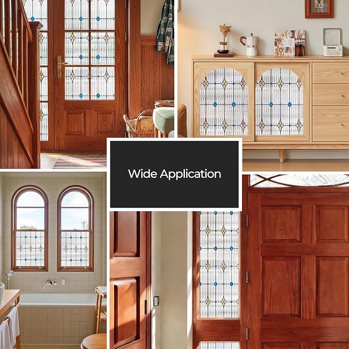 ADD.HERES Window Privacy Film, Stained Glass Decorative Static Cling, Removable - Image 7