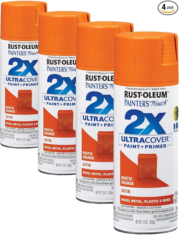 Rust-Oleum 334089 Painter's Touch 2X Ultra Cover Spray Paint, 12 oz, Satin by Rust-Oleum