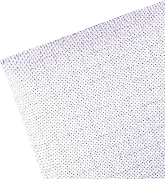 2 Sheets of 14 Count Pre-Gridded Aida Cloth – 21 x 21 Inch White with Green Guidelines Pre-Cut Fabric Squares – Cross Stitch Fabric – 100% Cotton – Ideal for Needlework – The Knotty Unicorn