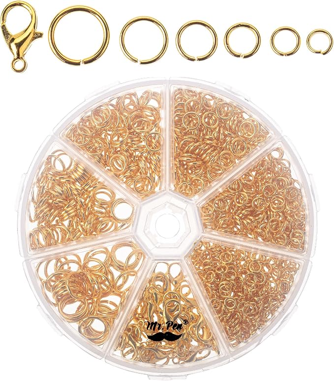 Mr. Pen- Open Jump Rings Set, 6 Assorted Sizes, Jewelry Making Findings by MrPen