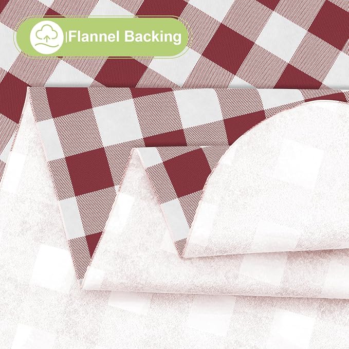 Smiry Plastic Table Cloth, Waterproof Vinyl Tablecloth - Image 4