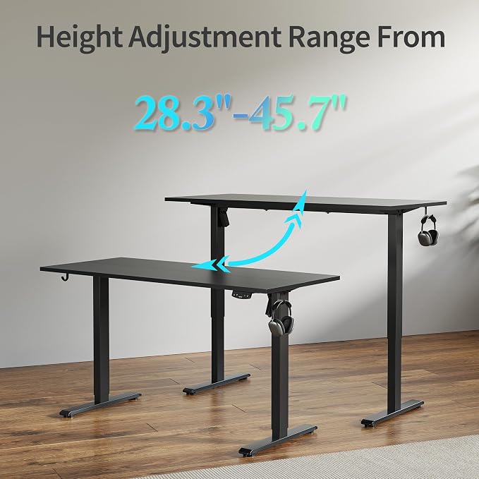 Agilestic Electric Standing Desk, 48 x 24 Inches Height Adjustable Desk - Image 5