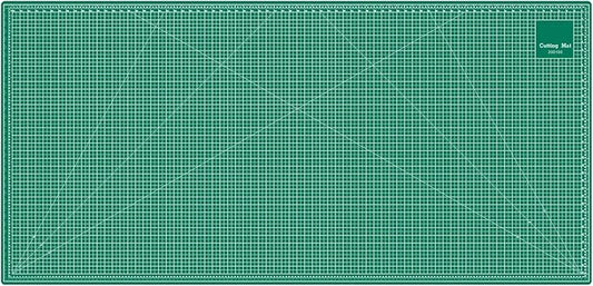 Headley Tools 39.4'' X 78.7'' Thickened Self Healing Cutting Mat, Rotary Cutting Sewing Mat for Crafts, Durable 5-Ply Table Cutting Board for Fabric Quilting Leather Hobby Project, Green