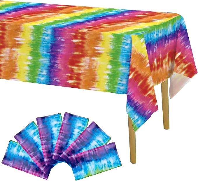 Iceyyyy 6 Pcs Tie Dye Tablecover by Iceyyyy