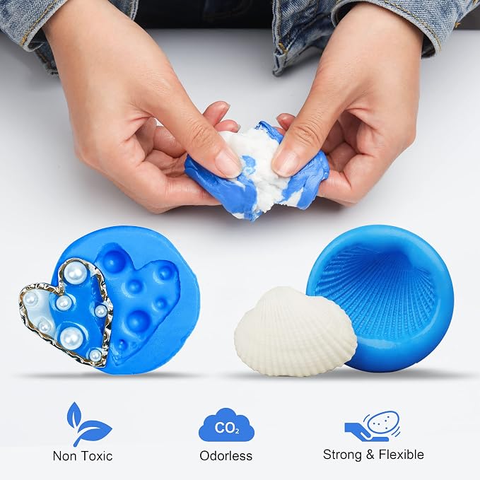 LET'S RESIN Silicone Putty, 1LB/40A Mold Making Kit, Strong & Flexible - Image 3