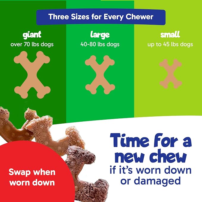 Chew’ems X Bone Dog Chew – Long-Lasting Salmon Flavor Treats - Image 4