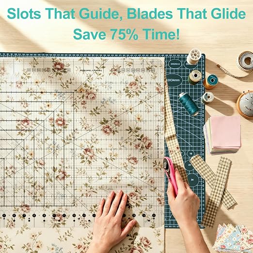 16.5" x 16.5" Square Slotted Quilting Ruler - Image 3