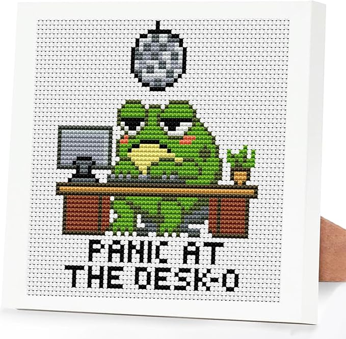 Tiwabb Frog Stamped Cross Stitch Kits by DIYHomeDecor