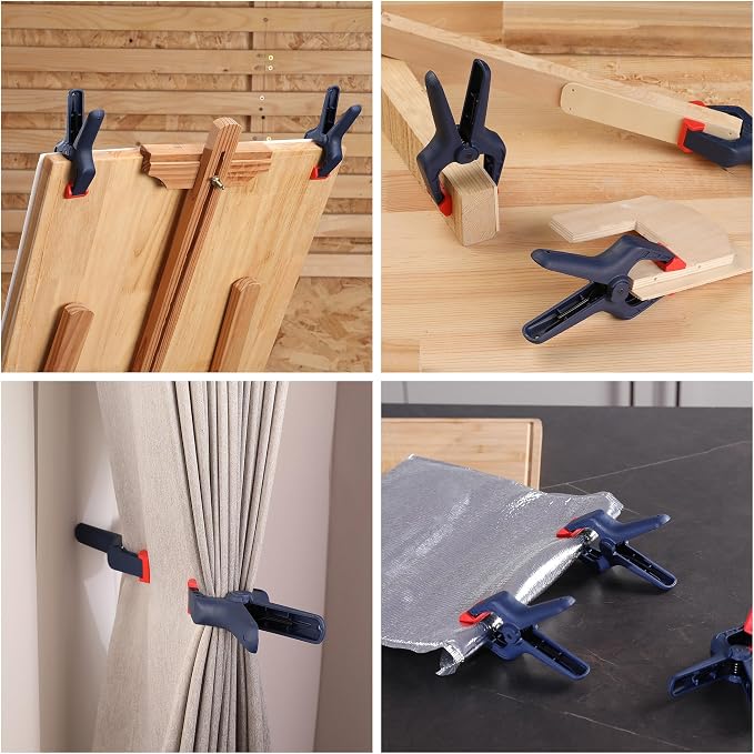WORKPRO 10-Pack Bar Clamps for Woodworking, 6-Inch Mini & Light Duty and - Image 9