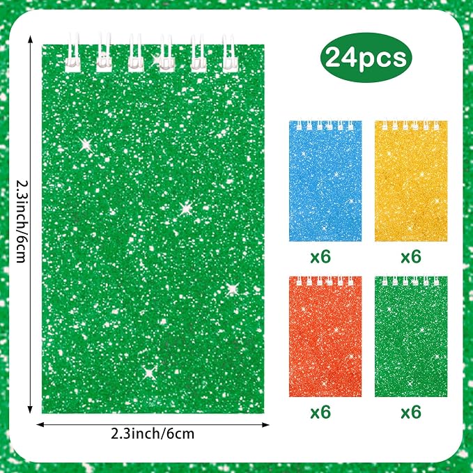24 Pack Mini Notebooks Party Favor Small Spiral Journal Notepads - Image 2