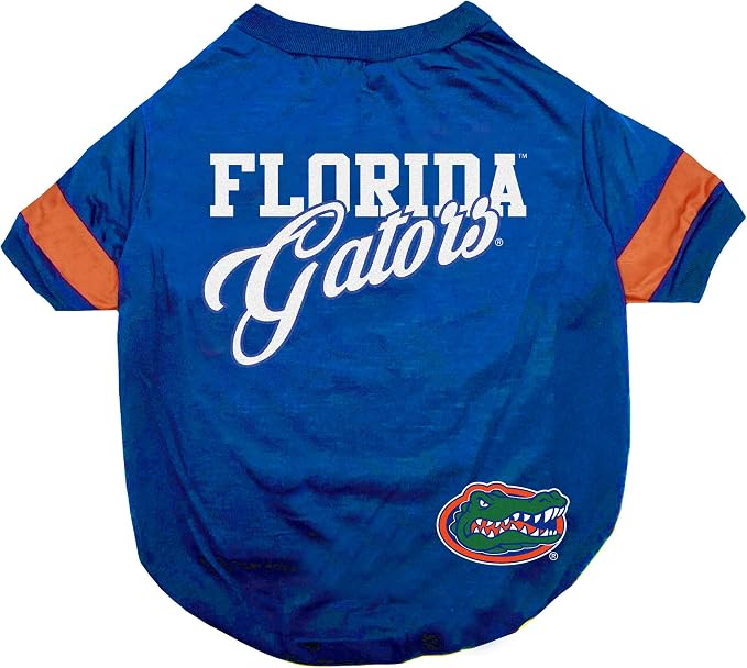 NCAA Florida Gators T-Shirt for Dogs & Cats, Large. Football/Basketball Dog - Image 3