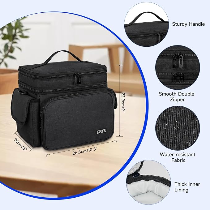 LEFOR·Z Sewing Supplies Organizer, Double-Layer Sewing Accessories Storage Bag - Image 8