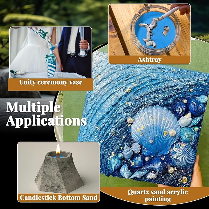 RAINFLOW 15 OZ Fine Blue Sand for Crafts - Image 5