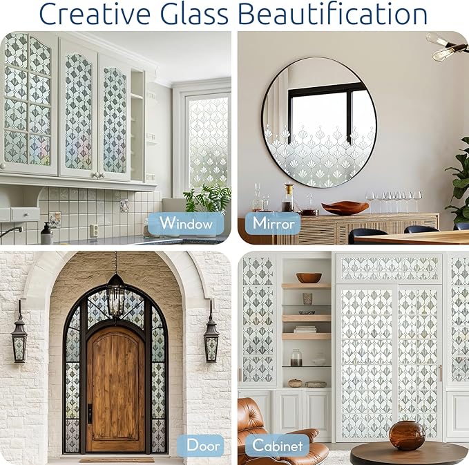 rabbitgoo Privacy Window Film Frosted Glass, 23.6" x 78.7" | Sun Blocking Non - Image 6