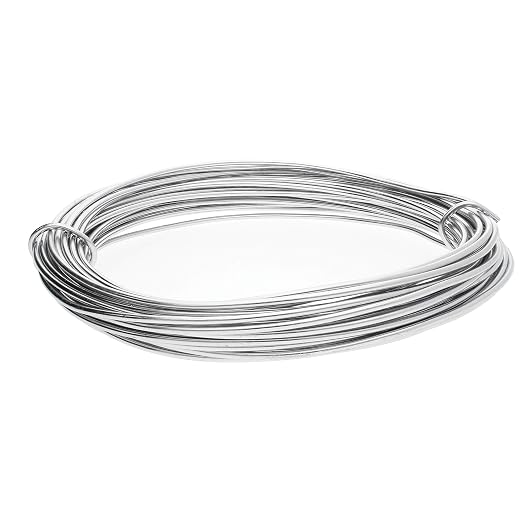 The Beadsmith Anodized Aluminum Wire – 12 Gauge – 39 feet – Silver Color – - Image 2