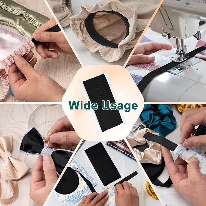 Airisoer 3/8 Inch Elastic Band for Sewing, 12 Yard High Elasticity Sewing - Image 7