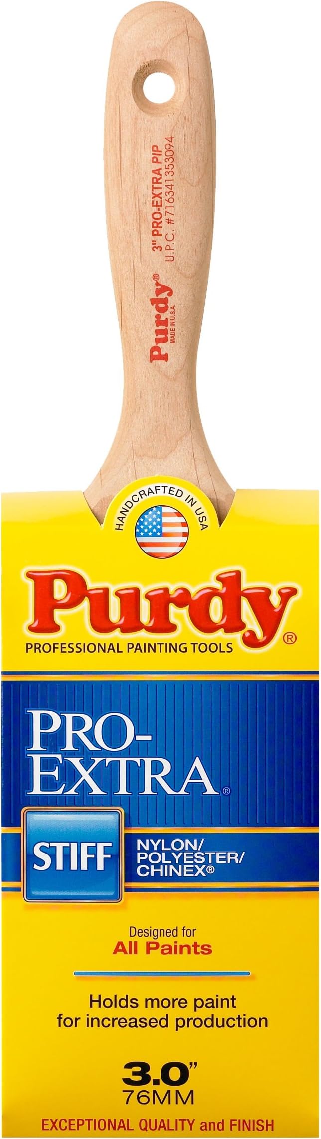 Purdy 144324730 Pro-Extra Series Pip Enamel/Wall Paint Brush, 3 inch by Purdy