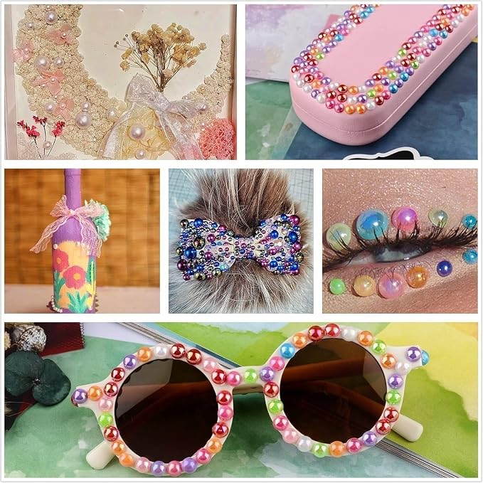 3900+ Pcs Rhinestones and Pearls Kit, 2-10mm Flatback Gems - Image 6