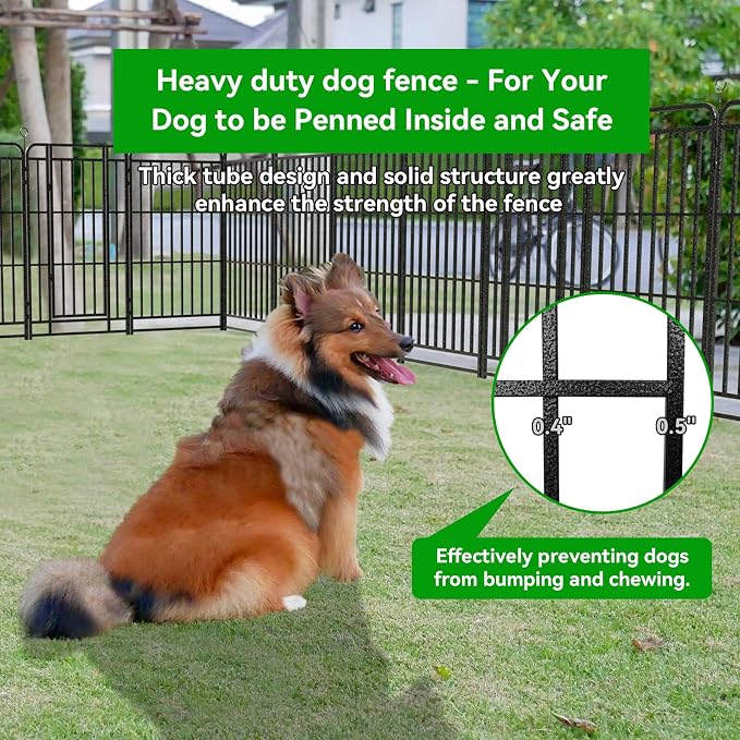 Heavy Duty Dog Playpen: 16 Steel Panels 47" Height, Square Steel Pipe - Image 4
