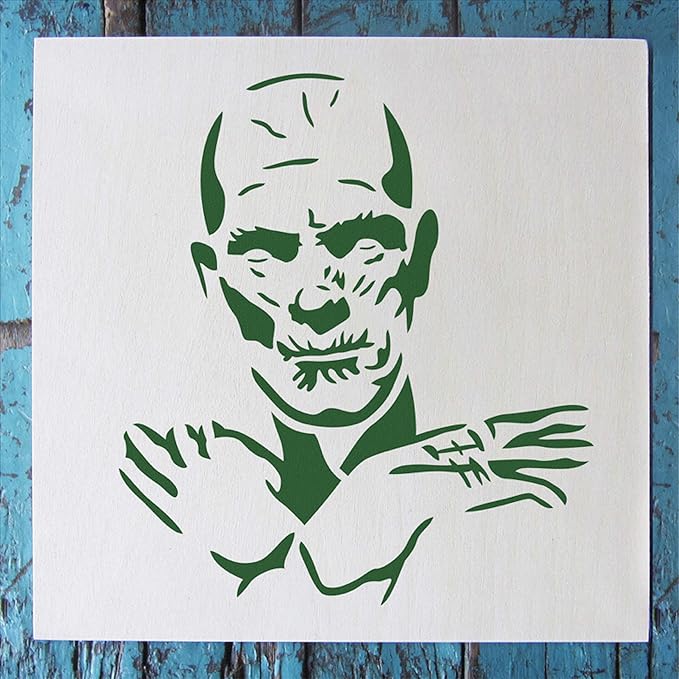 Halloween Monsters 5 Pack Stencil Set, Pumpkin Stencils, Halloween Motifs, Includes Dracula, Frankenstein, Bride, Werewolf, Mummy, Each Measure 5.75 x 6