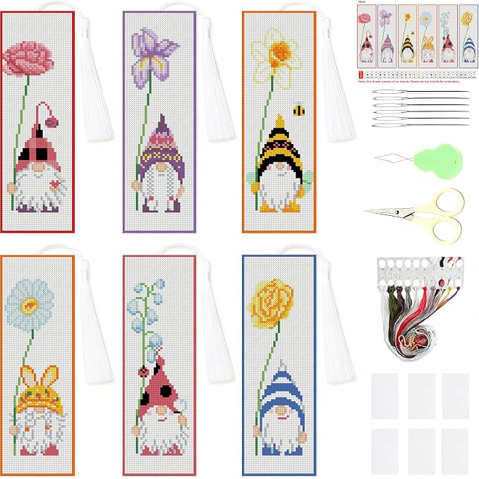 VIGEGU 6 Pack Cross Stitch Kits by VIGEGU