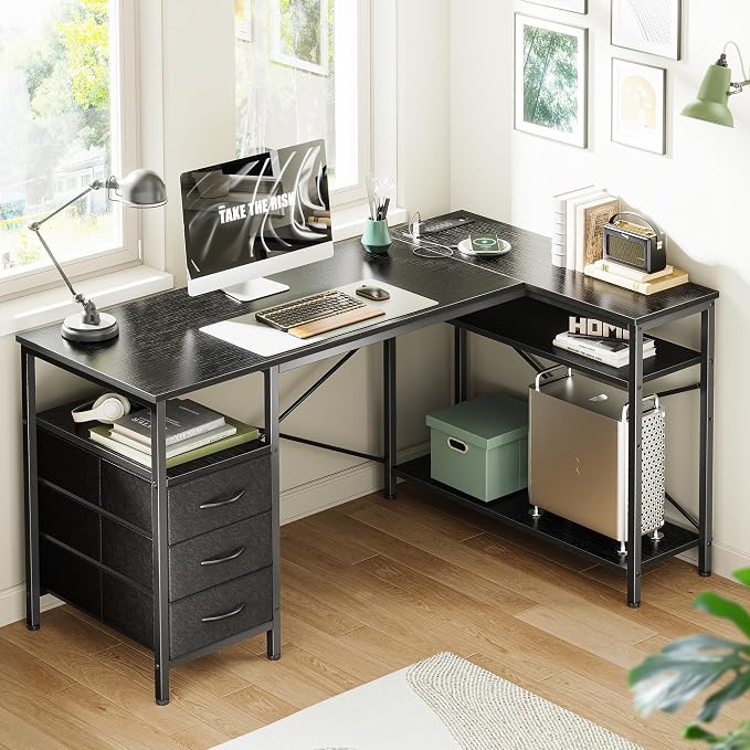 Huuger L Shaped Office Desk - Image 2