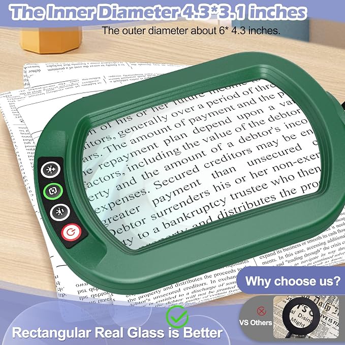 Drdefi 12X Square Magnifying Glass - Image 2
