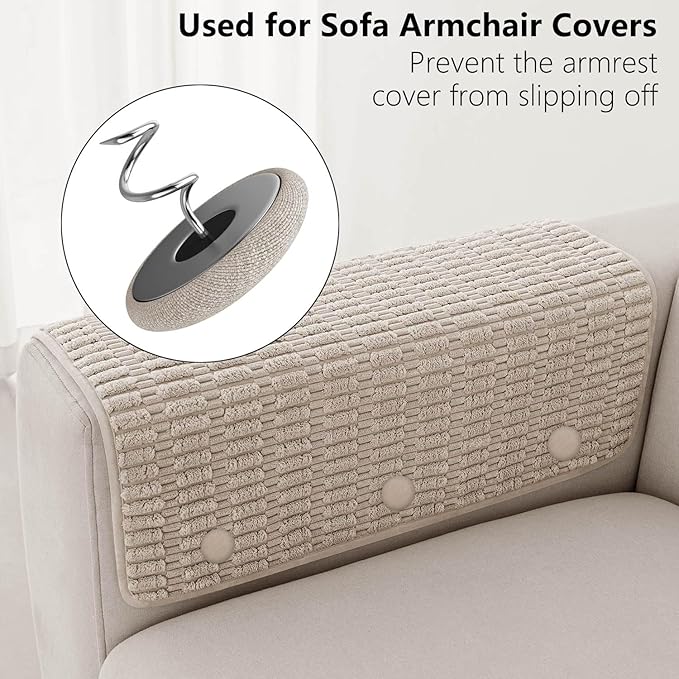 Linen Fabric-Covered Twist Pins - 8 Colors Upholstery Pins & Bed Skirt Pins -Used to Secure Sofa Cushion, Armrest Covers, Furniture & Bed Skir(12, Light Brown)
