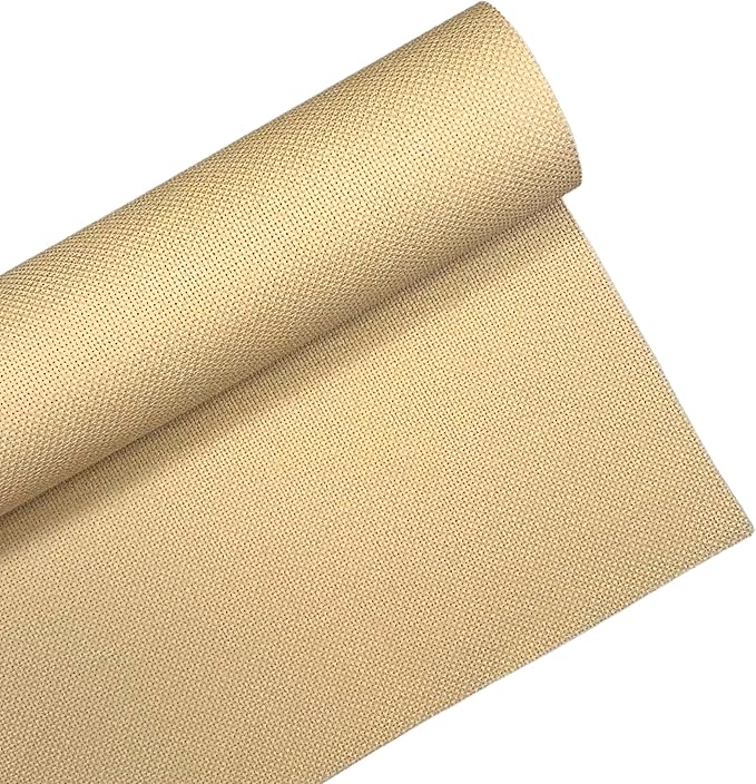 1 Sheet of Wheat 14 Count Aida Cloth – 28 x 28 Inch Pre-Cut Fabric Squares – Cross Stitch Fabric – 100% Cotton – Ideal for Needlework & Embroidery – The Knotty Unicorn