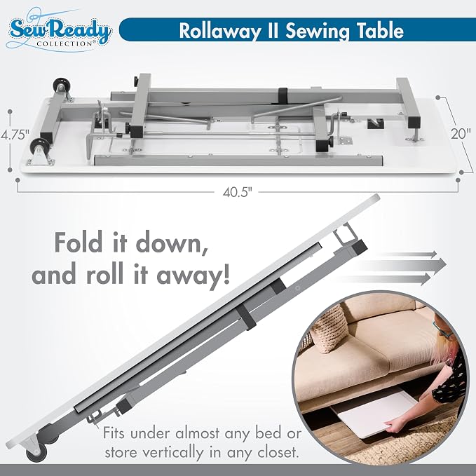 Sew Ready Portable Sewing Table, Computer or Office Desk - Image 7