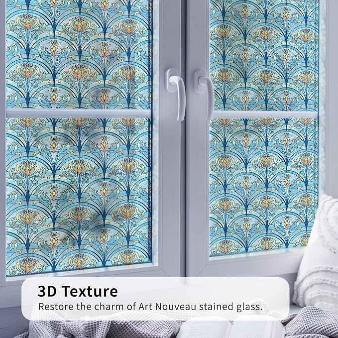 3D Vintage Stained Glass Window Film - Image 4