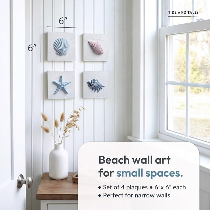 TideAndTales Beach Decor Seashell Wall Art - Image 3